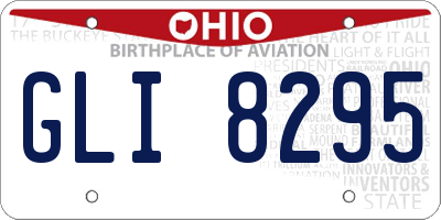 OH license plate GLI8295