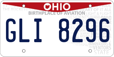 OH license plate GLI8296