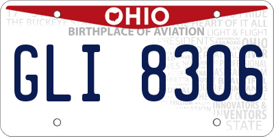 OH license plate GLI8306