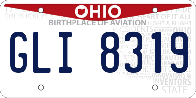 OH license plate GLI8319