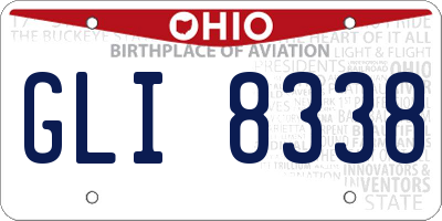 OH license plate GLI8338