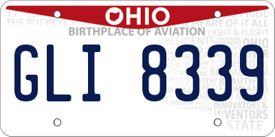 OH license plate GLI8339