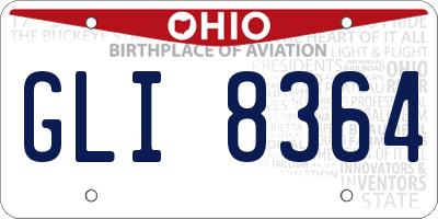 OH license plate GLI8364