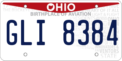 OH license plate GLI8384