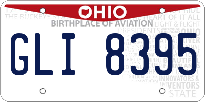 OH license plate GLI8395