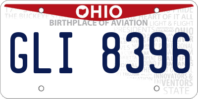 OH license plate GLI8396