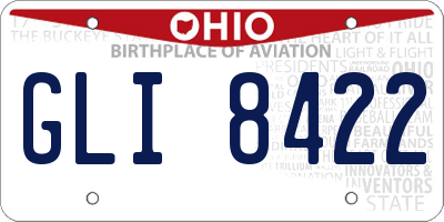 OH license plate GLI8422