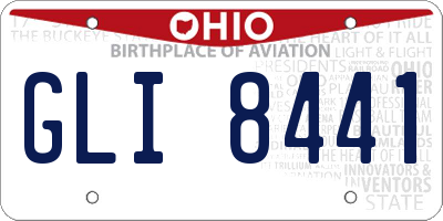 OH license plate GLI8441