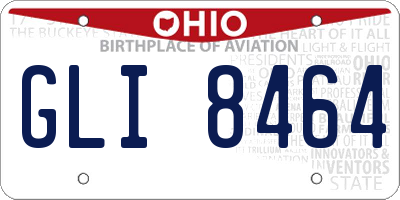 OH license plate GLI8464