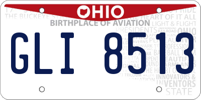 OH license plate GLI8513