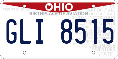 OH license plate GLI8515