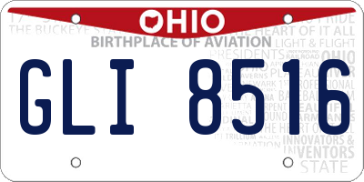 OH license plate GLI8516