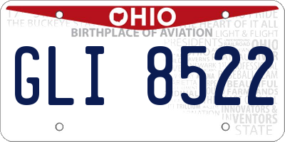 OH license plate GLI8522