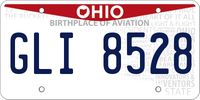 OH license plate GLI8528
