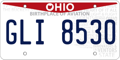 OH license plate GLI8530