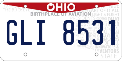 OH license plate GLI8531