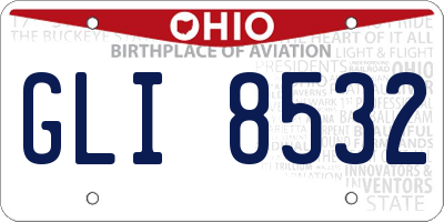 OH license plate GLI8532