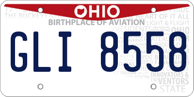 OH license plate GLI8558
