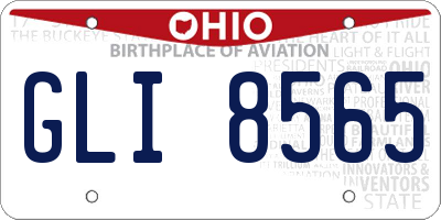 OH license plate GLI8565