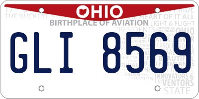 OH license plate GLI8569