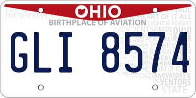 OH license plate GLI8574