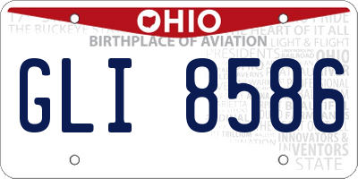 OH license plate GLI8586