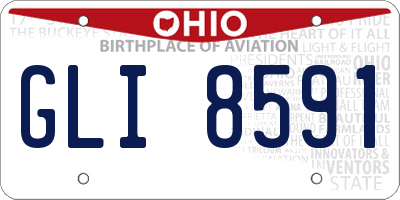 OH license plate GLI8591