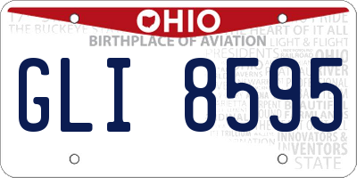 OH license plate GLI8595