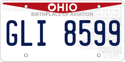 OH license plate GLI8599