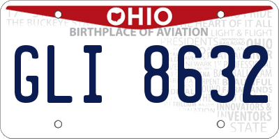 OH license plate GLI8632