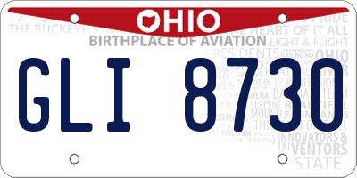 OH license plate GLI8730
