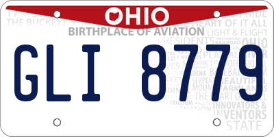 OH license plate GLI8779