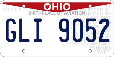 OH license plate GLI9052