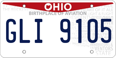 OH license plate GLI9105