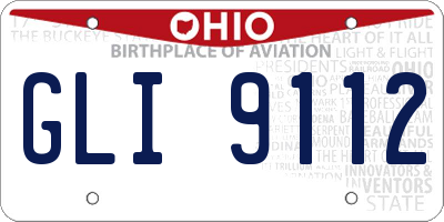 OH license plate GLI9112