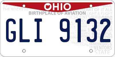 OH license plate GLI9132