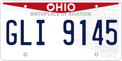 OH license plate GLI9145