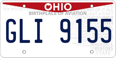 OH license plate GLI9155