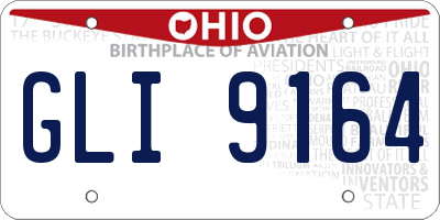 OH license plate GLI9164