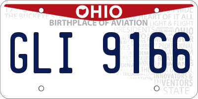 OH license plate GLI9166