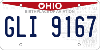 OH license plate GLI9167