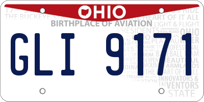 OH license plate GLI9171