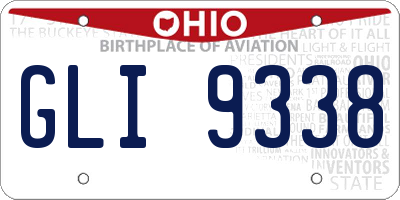 OH license plate GLI9338