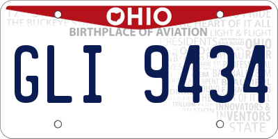OH license plate GLI9434