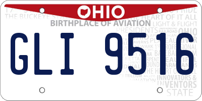 OH license plate GLI9516