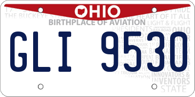 OH license plate GLI9530