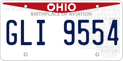 OH license plate GLI9554