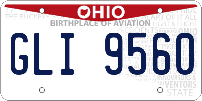 OH license plate GLI9560