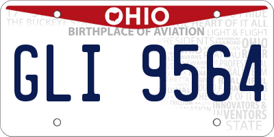 OH license plate GLI9564
