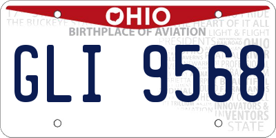OH license plate GLI9568
